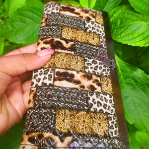 Tiger Print Glosy Women Wallet (Purse)