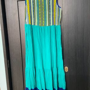 Stunning Sea Gress A-line Kurta