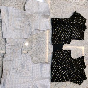 Blouses Combo ( Black And Silver)