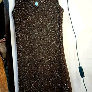 Beautiful Brown Mid Length Dress