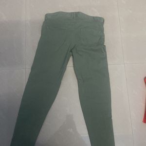 olive stretchable jeggings