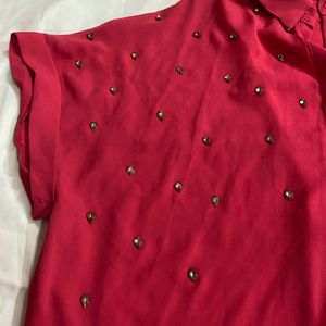 Rhinestone Pink Shirt