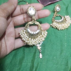 Mangalsutra With Earring Combo Deepika Inspired