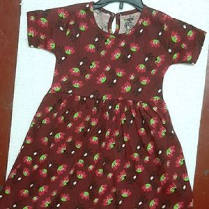 7 To 8 Yrs Cotton Frock