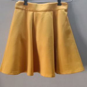 Mustard Flared Skirt