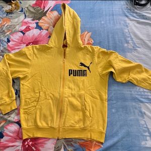 Puma Winter Jacket Hoodie Yellow (M)