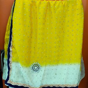 Yellow Party Wear Saree