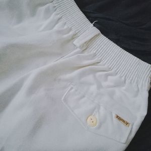 Yk2 white denim Short Skirt