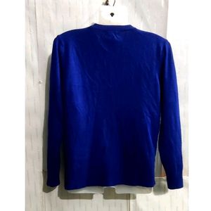 Blue Soft Cardigan sweater For Women's