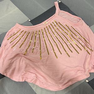 Pink Sequence Top