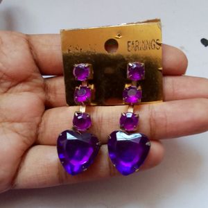 Purple Heart Jewellery Set