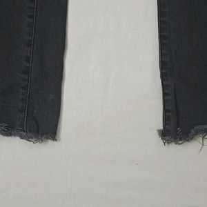 High Waist Bell Bottom  Black Jeans