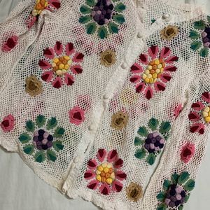 FLOWER CROCHET JACKET