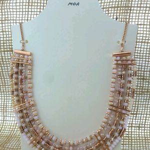 Beautiful Handmade Crystal Beads Necklace