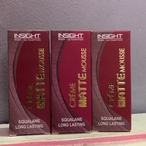 Insight Cosmetics Creme Matte Mousse Lipsticks