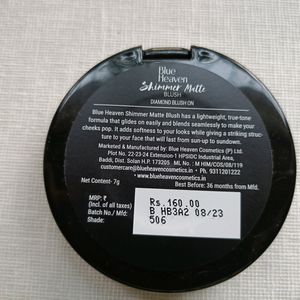 Blue heaven shimmer matte Blush