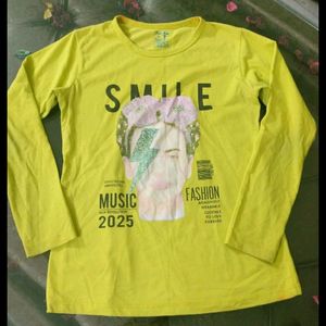 Lime Green T-shirt For Girls