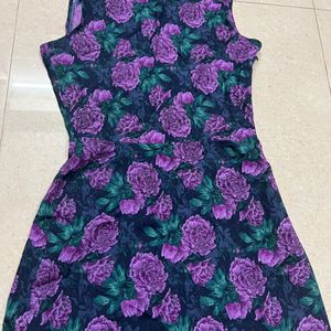 Backless Bodycon Purple Party Wear