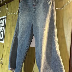 Blue Korean Baggy Jeans