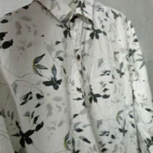 New White Flower Trending Shir For Men