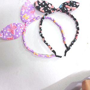 Brand New Unused Rabbit Ear Hairband Pack Of 2