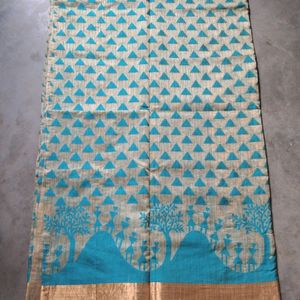 Like New Gold Border Saree