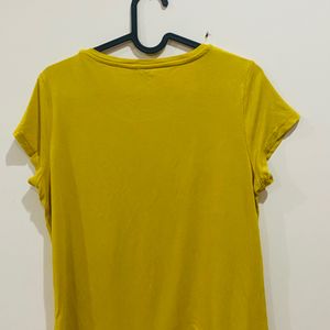 Mustard Branded Top Size M