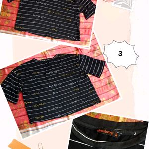 4 Regular & Crop Tshirts (Women)