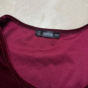 Velvet Textured Unique Top