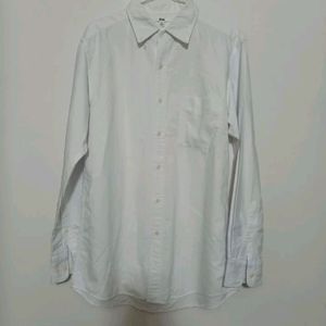 Uniqlo White Cotton Shirt