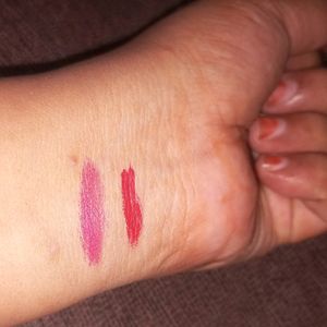 Two Lipsticks Red And Pink Shades Only In ₹99