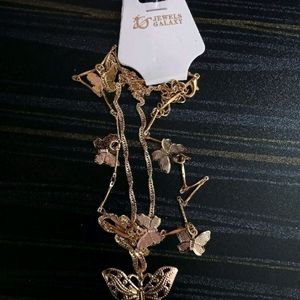 LAYERED BUTTERFLY GOLDEN NECKLACE