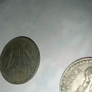 Rare Rupees 1 Coin 1978 Combo