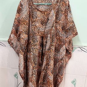 Tiger Print Kaftan Kurti