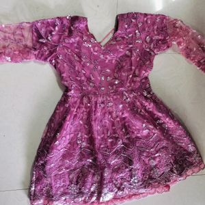 Short Frock With Heavy Lehnga