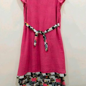 Layered High Low Anarkali Kurta Size M