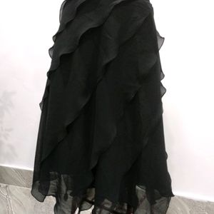 Korean Vintage Ruffle Skirt