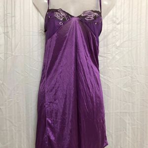 Purple Mini Sleevless Dress