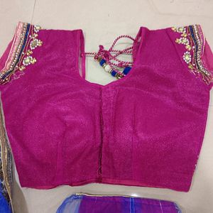 Ready To Wear Saree With Designer Blouse