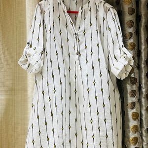 Printed White Tunic From Zudio