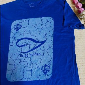 Blue Color Branded Teashirt