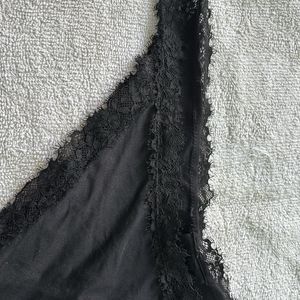 H&M RIBBED-DETAIL THONG