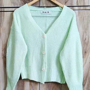 Light Green Cardigan Size-38