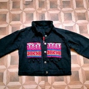 📢OFFER‼️Black Korean Denim Jacket‼️