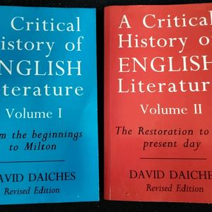 critical history of English Literature Volume 1&2