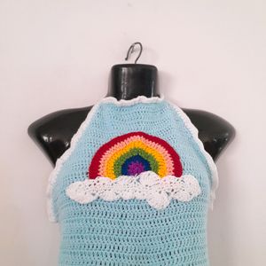 Cyan Crochet Top (Women's)