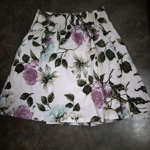 Floral Cotton Skirt