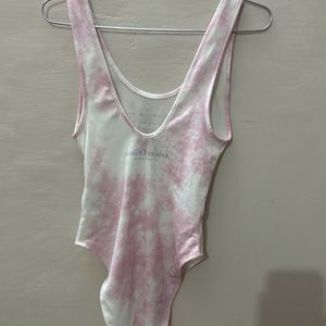 H&M pink backless bodysuit