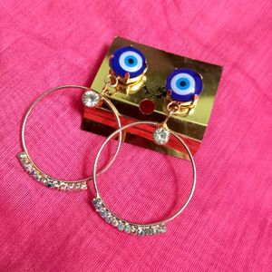 Evil light and Unique Design Earrings