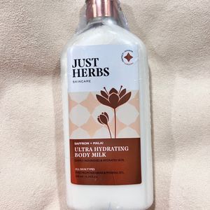 Body Lotion Milk Just Herbs Saffron Malai